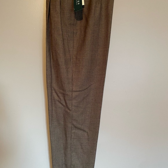 NWT ✨Ralph Lauren Oxfordshire Brown Plaid Pants✨ - Picture 4 of 6